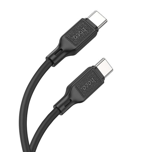 Кабел за данни и зареждане USB-C - USB-C HOCO X90, 60W, 1м, Черен