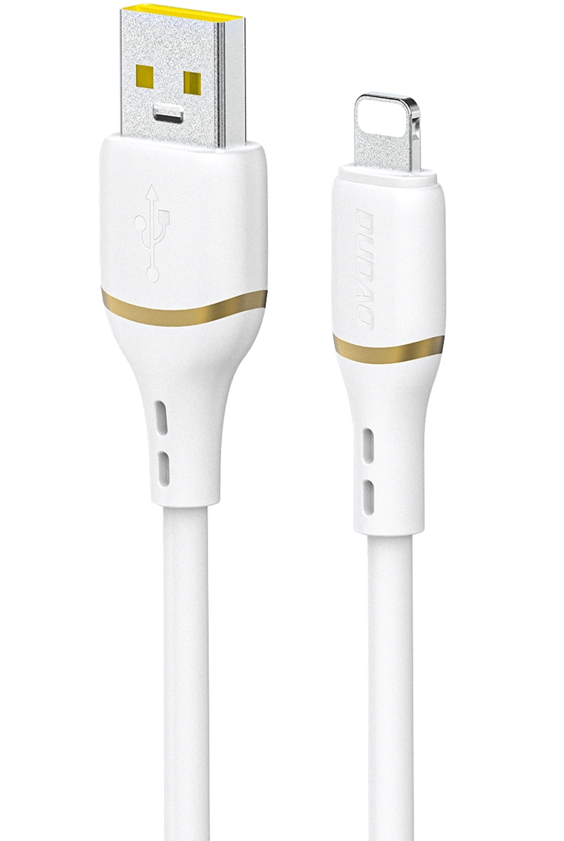 USB-A to Lightning Data and Charging Cable Dudao L25L, 30W, 1m, White