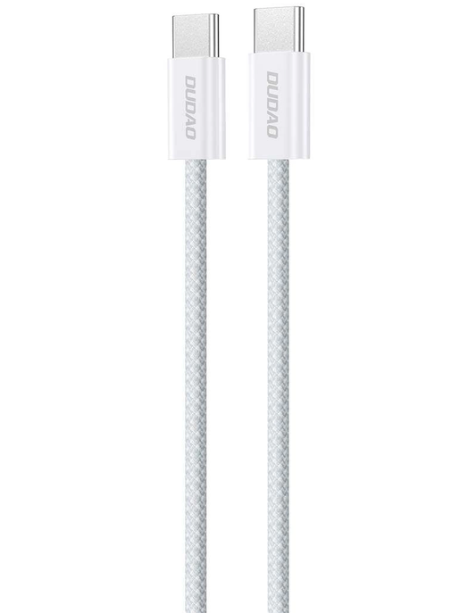 Кабел за данни и зареждане USB-C - USB-C Dudao L6C, 30W, 1м, син