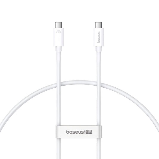 USB-C кабел за данни и зареждане - USB-C Baseus Superior Series 2, 240W, 1m, бял P10365200211-02