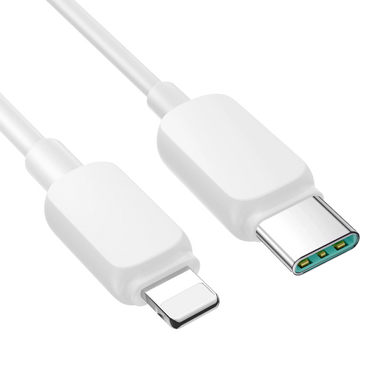 Кабел за данни и зареждане USB-C - Lightning Joyroom S-A14, 30W, 1.2m, Бял