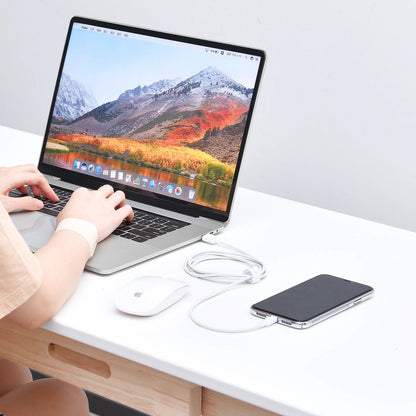 Baseus Simple Wisdom USB-C - Lightning кабел за пренос на данни и зареждане Simple Wisdom, 20W, 1,5 м, комплект 2 броя, бял 