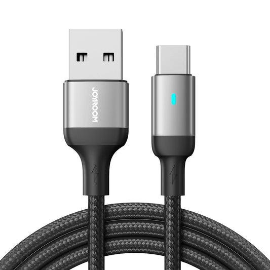 Кабел за данни и зареждане USB-A - USB-C Joyroom A10, 18W, 1.2m, Черен