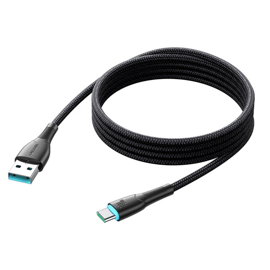 Кабел за данни и зареждане USB-A - USB-C Joyroom S-A32, 100W, 1m, Черен