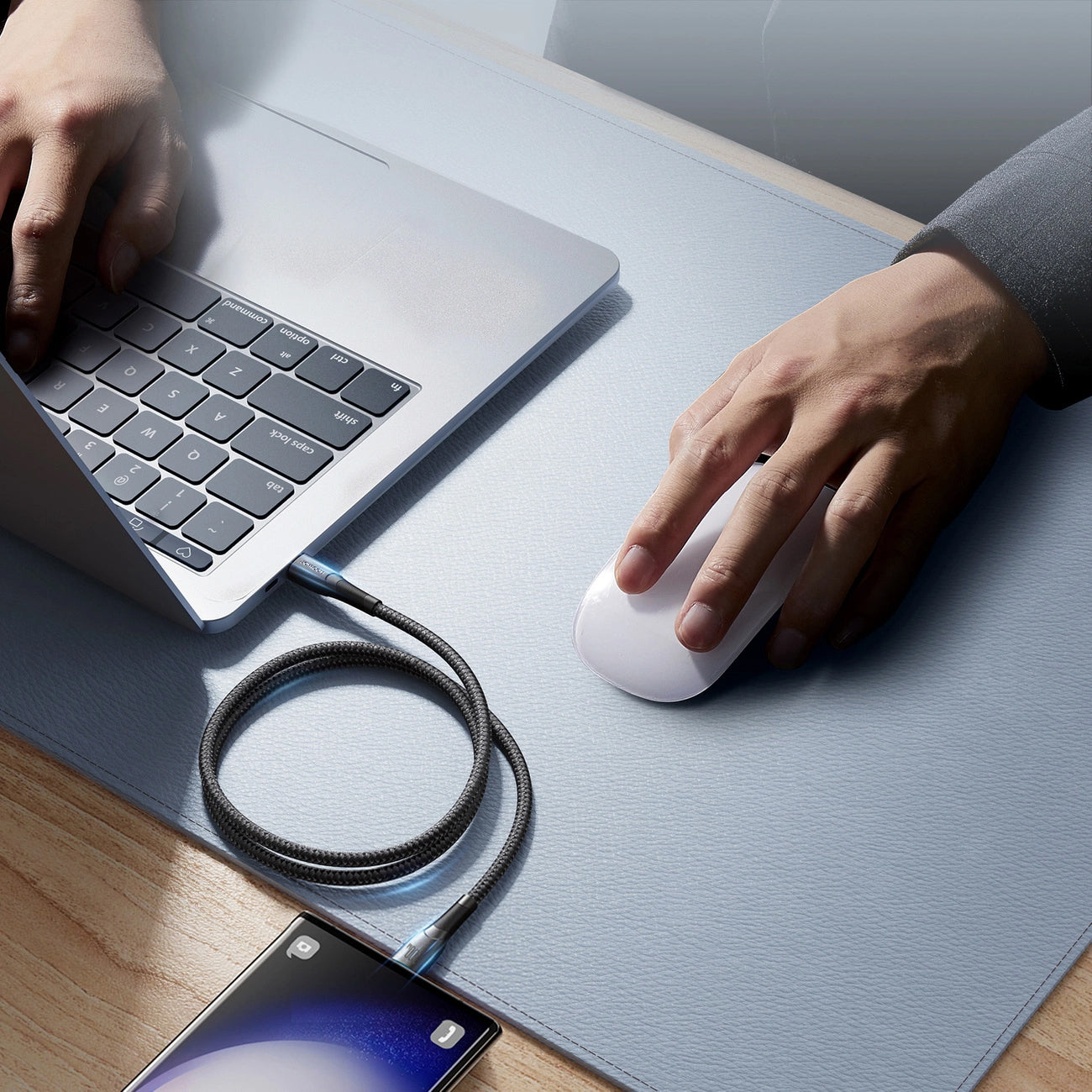 Кабел за данни и зареждане USB-A - USB-C Joyroom S-A32, 100W, 1m, Черен
