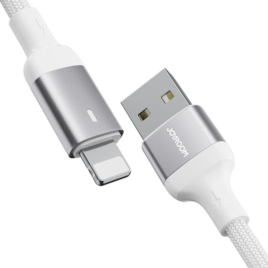 Кабел за данни и зареждане USB-A - Lightning Joyroom A10, 18W, 1.2m, Бял