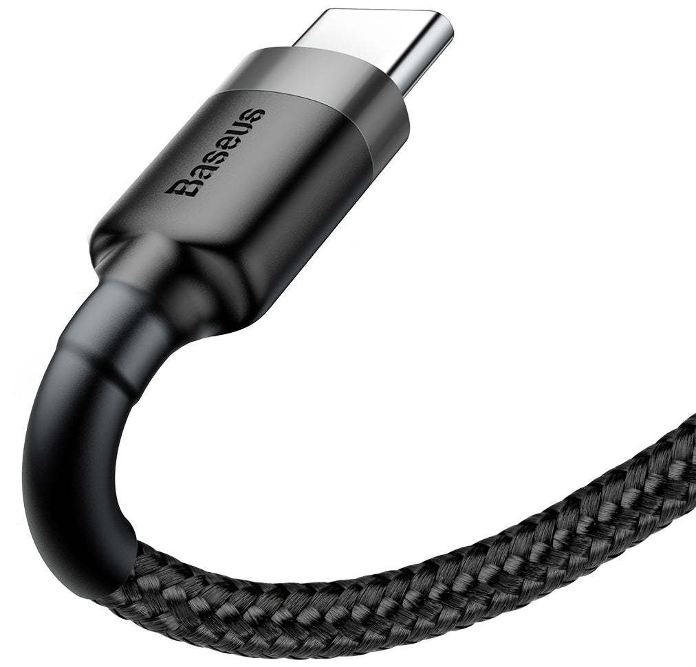 Кабел за пренос на данни и зареждане USB-A - USB-C Baseus Cafule, 60W, 1m, сив CATKLF-BG1 CATKLF-BG1