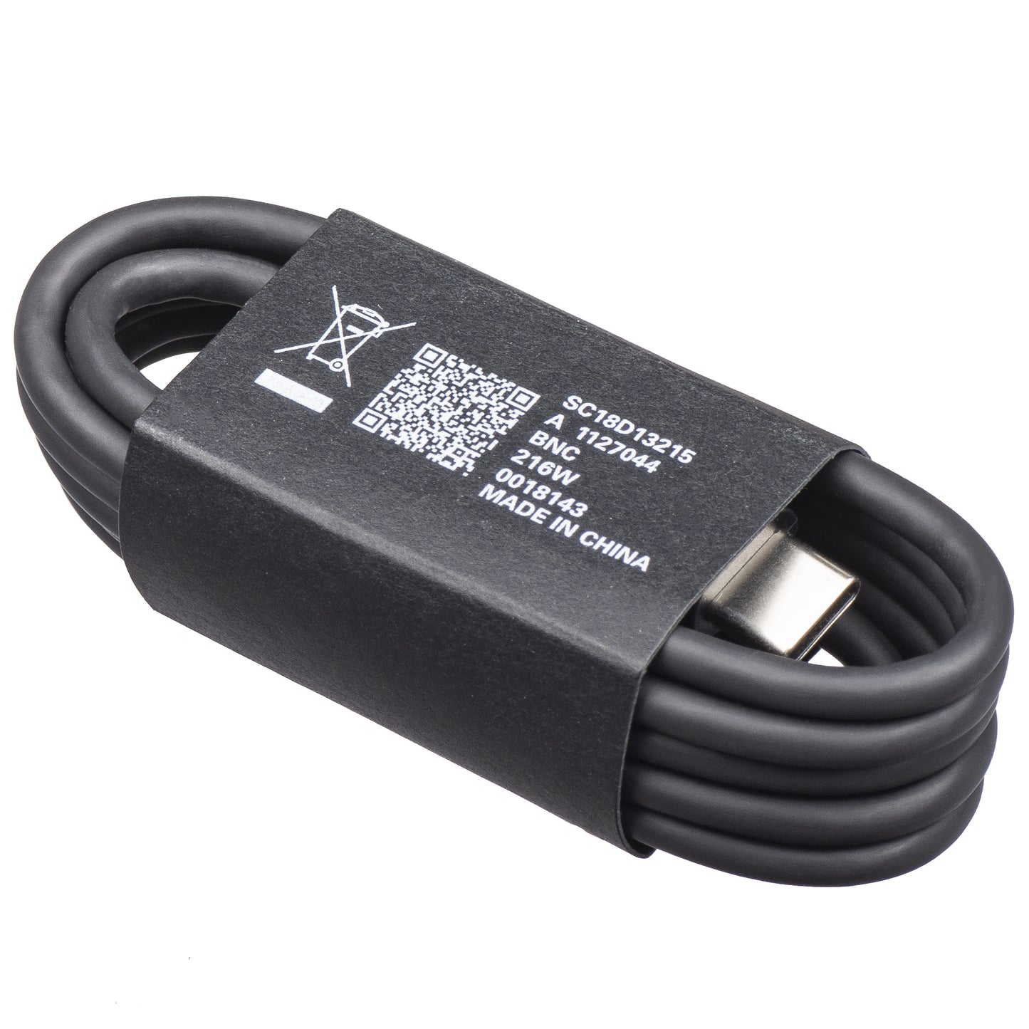 Кабел за данни и зареждане USB-C - USB-C Motorola, 1m, Черен SC18D13215