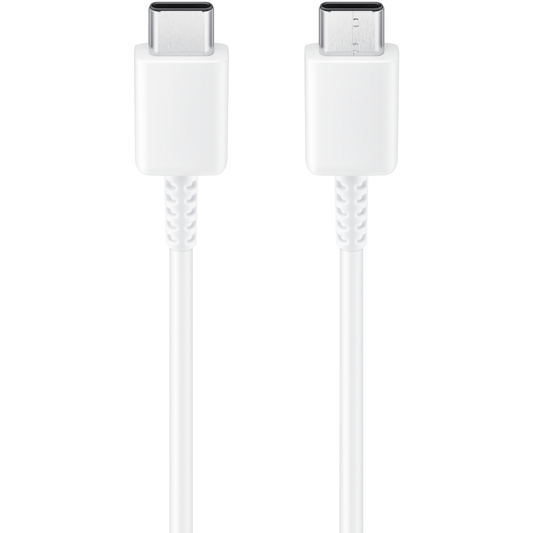 Кабел за данни и зареждане USB-C - USB-C Samsung EP-DN980BWE, 25W, 1m, Бял GH39-02115A