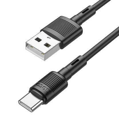 Кабел за данни и зареждане USB-A - USB-C HOCO X83 Victory, 20W, 1m, Черен