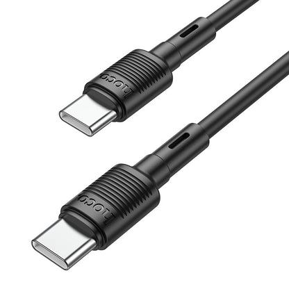 USB-C кабел за данни и зареждане - USB-C HOCO X83 Victory USB-C, 60W, 1m, черен