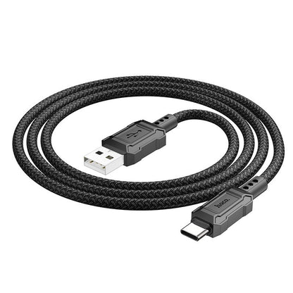 Кабел за данни и зареждане USB-A - USB-C HOCO Leader X94, 18W, 1 м, черен 