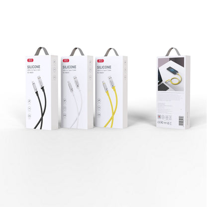 Кабел за данни и зареждане USB-A - USB-C XO Design NB251, 18W, 1m, Черен