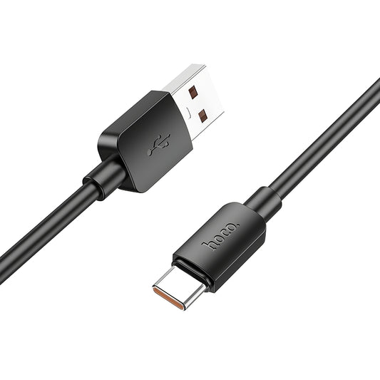 Кабел за данни и зареждане USB-A - USB-C HOCO X96, 100W, 1 м, черен 