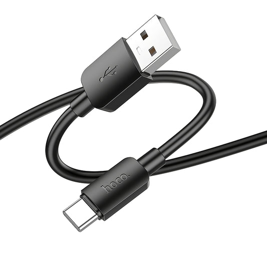 Кабел за данни и зареждане USB-A - USB-C HOCO X96, 27W, 1m, Черен