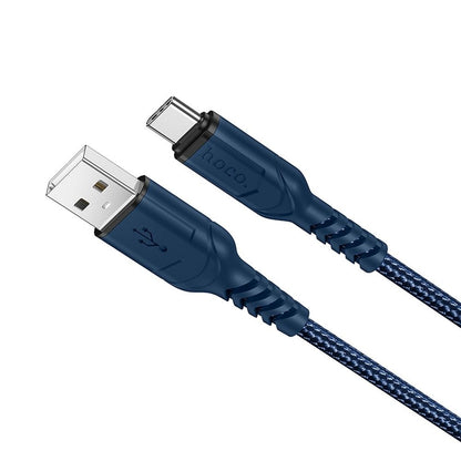 Кабел за данни и зареждане USB-A - USB-C HOCO X59 Victory, 18W, 1m, Син