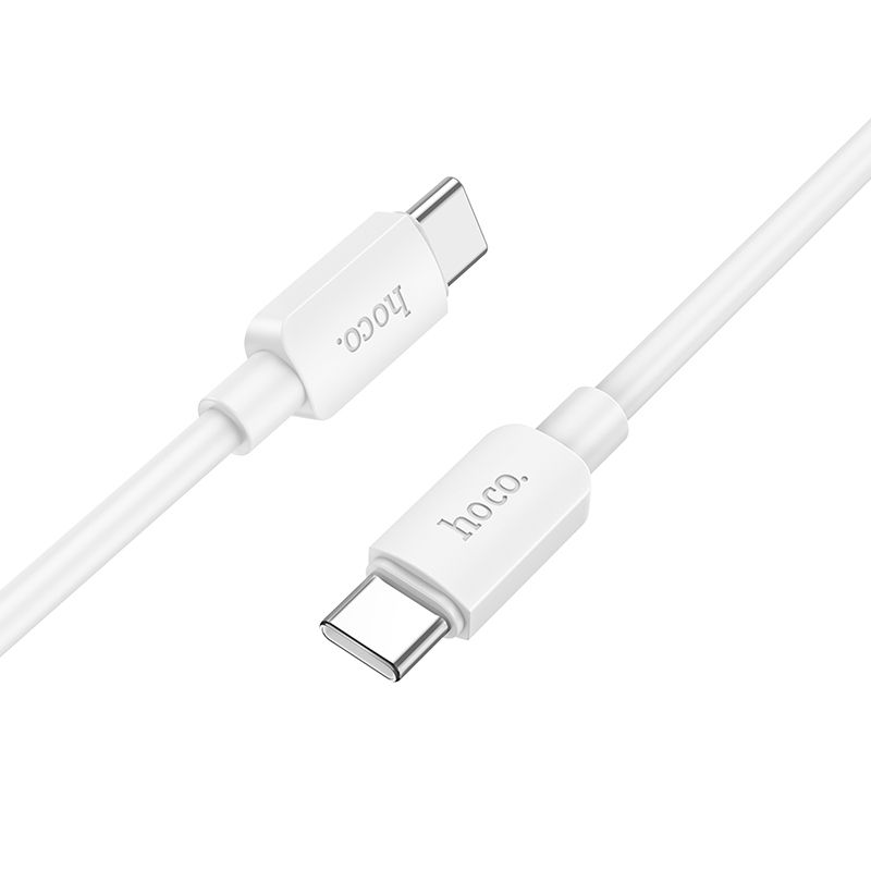 USB-C кабел за данни и зареждане - USB-C HOCO HOCO X96, 60W, 1m, бял 