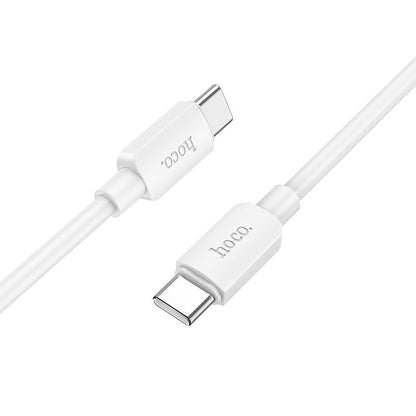 USB-C кабел за данни и зареждане - USB-C HOCO HOCO X96, 60W, 1m, бял 