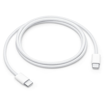 USB-C кабел за данни и зареждане - Apple USB-C, 60W, 1 м, бял MQKJ3ZM/A 