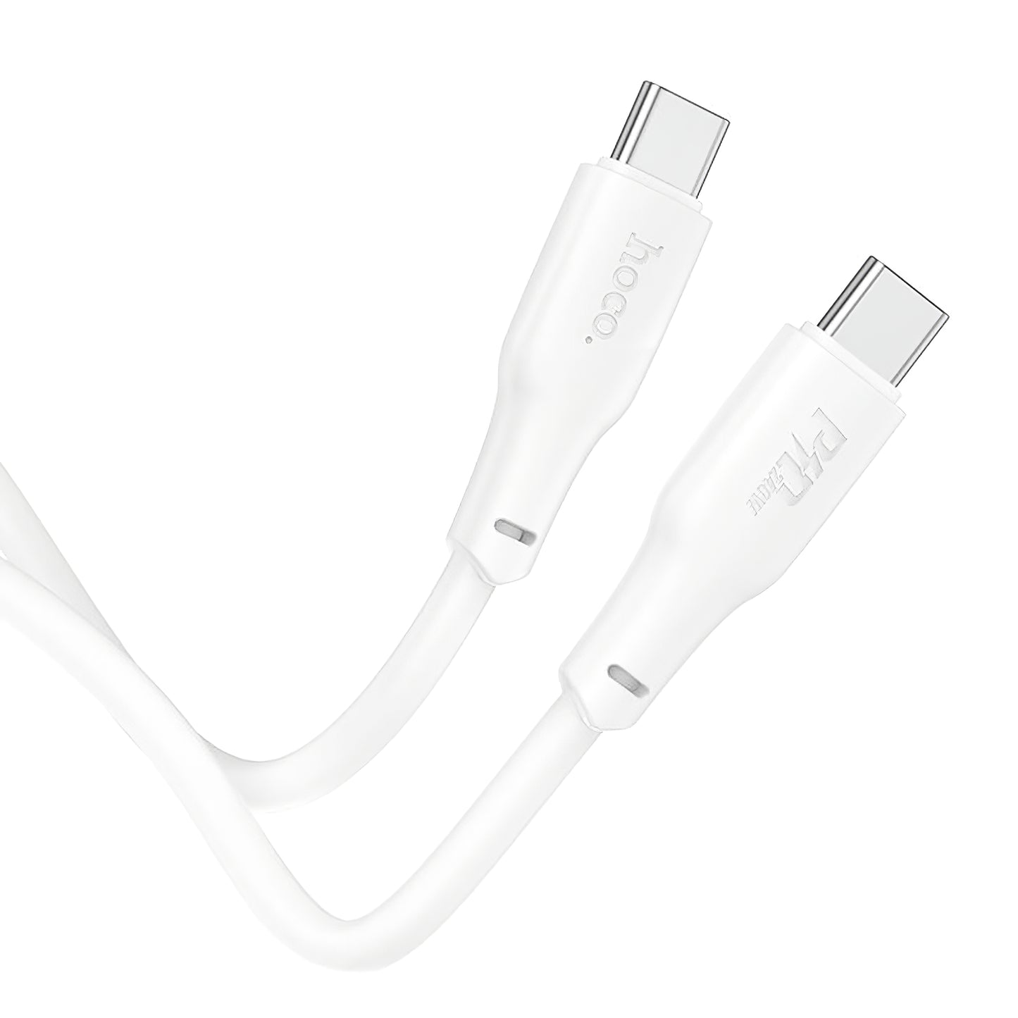 USB-C кабел за данни и зареждане - USB-C HOCO X93 USB-C, 240W, 1m, бял