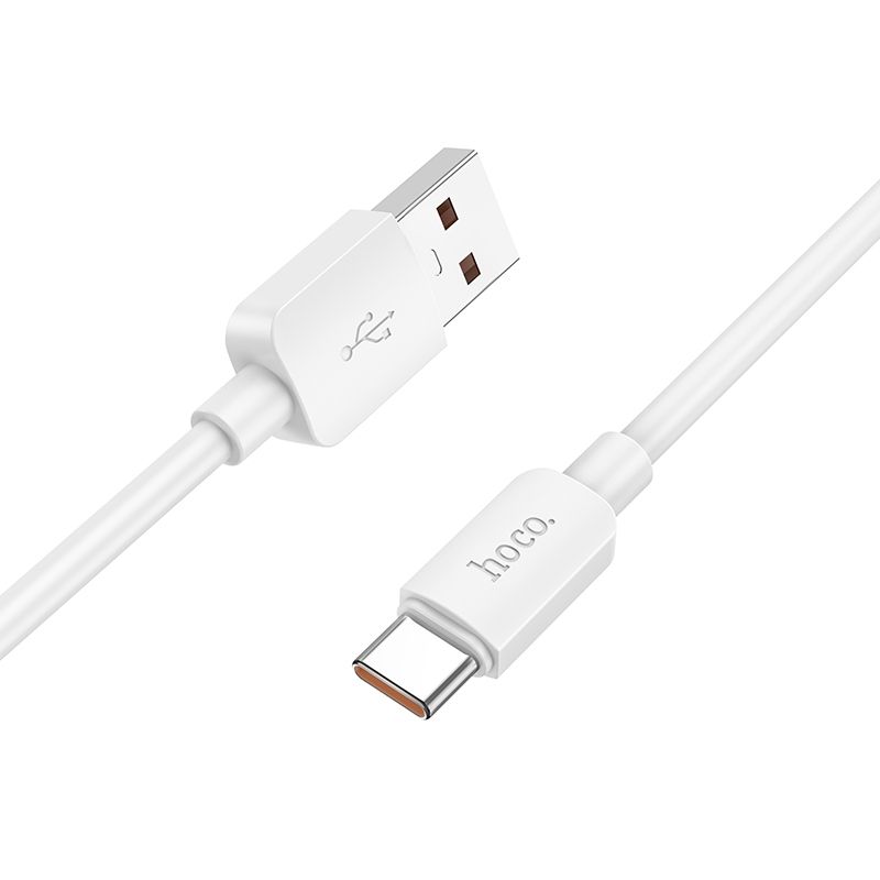 Кабел за данни и зареждане USB-A - USB-C HOCO X96, 100W, 1m, Бял