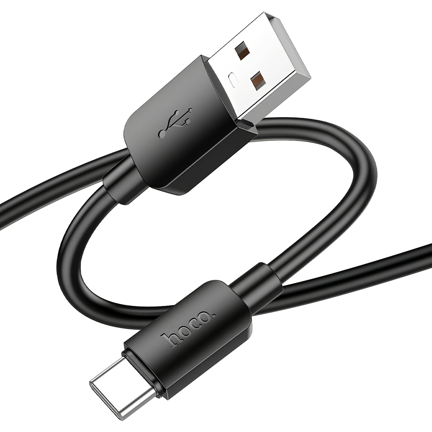 Кабел за данни и зареждане USB-A - USB-C HOCO X96, 27W, 0.25m, Черен