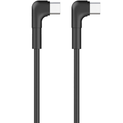 USB-C кабел за данни и зареждане - USB-C MaXlife MXUC-09 MXUC-09 ъглов, 60W, 1m, черен 