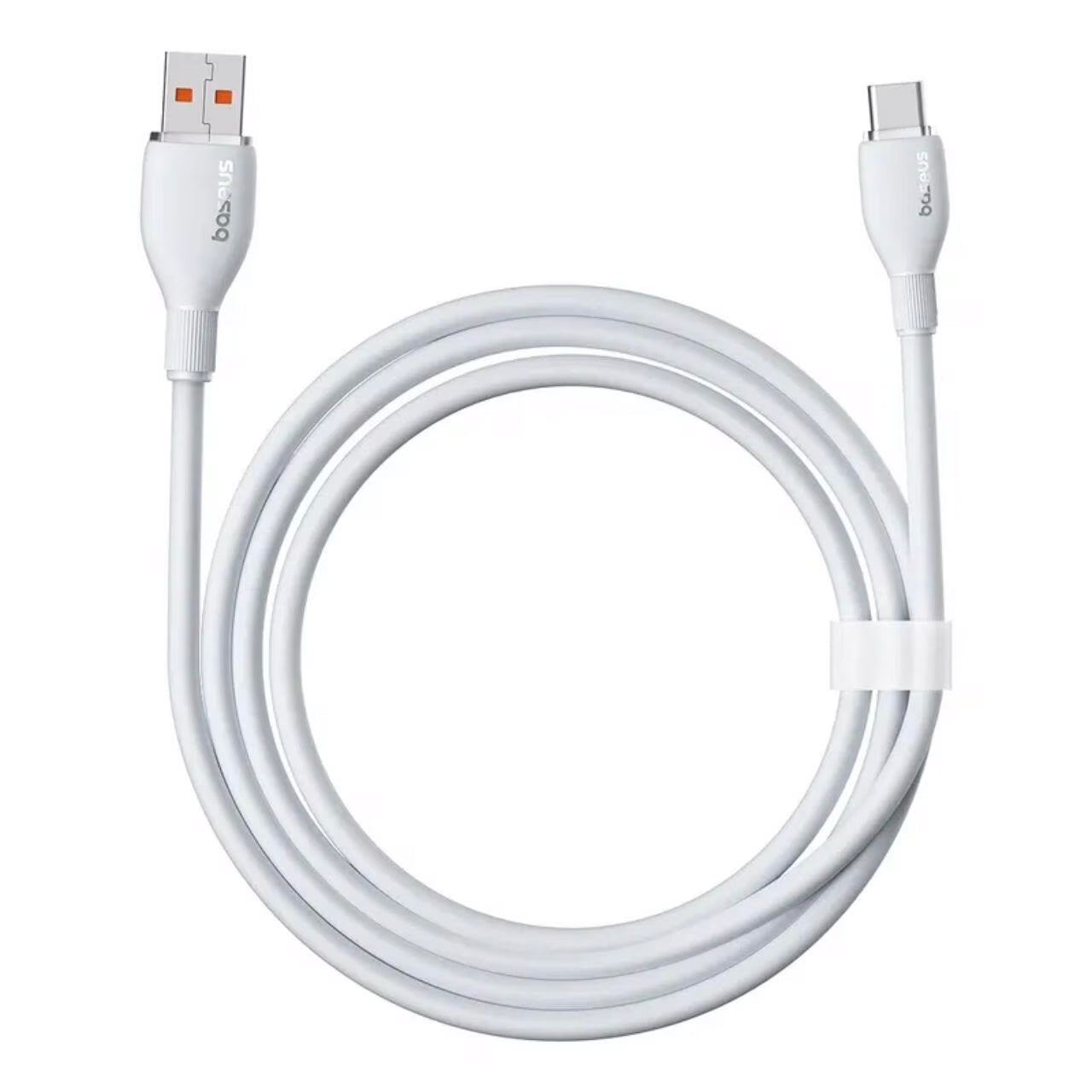 Кабел за данни и зареждане USB-A - USB-C Baseus Pudding, 100W, 2m, Бял P10355703221-01