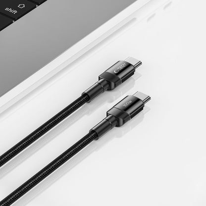 USB-C кабел за данни и зареждане - USB-C Tech-Protect Ultraboost EVO, 100W, 0,25 м, черен 