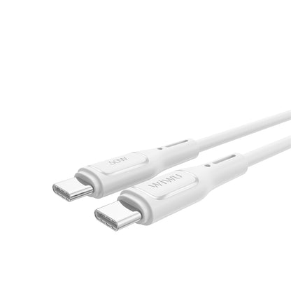 USB-C - USB-C кабел за данни и зареждане WiWu Wi-C043E Starlink, 60W, 1m, бял