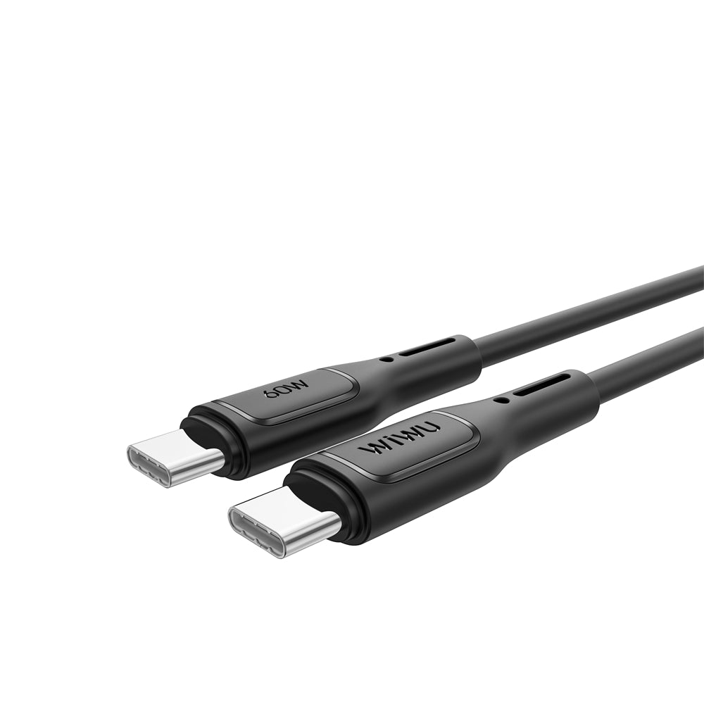 USB-C - USB-C кабел за данни и зареждане WiWu Wi-C043E Starlink, 60W, 1m, черен