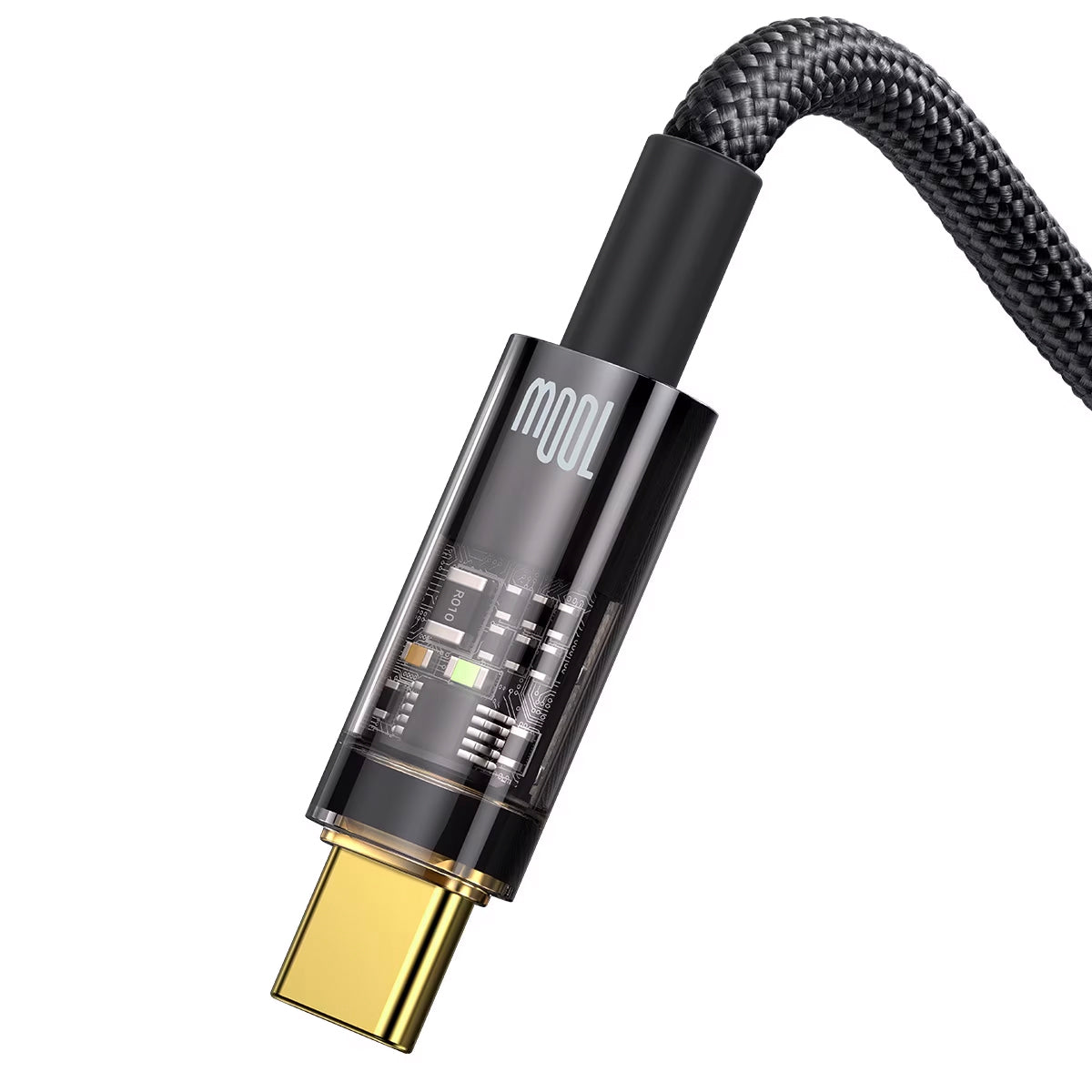 Кабел за данни и зареждане USB-A - USB-C Baseus Explorer, 100W, 2m, Черен CATS000301