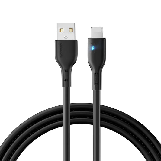 Кабел за данни и зареждане USB-A - Lightning Joyroom A13, 18W, 2m, Черен
