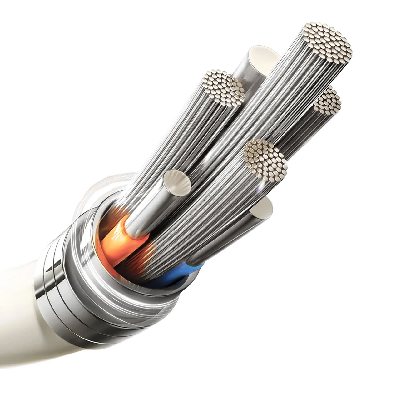 Кабел за данни и зареждане USB-A - Lightning Joyroom S-A53, 18W, 1.2m, Бежов