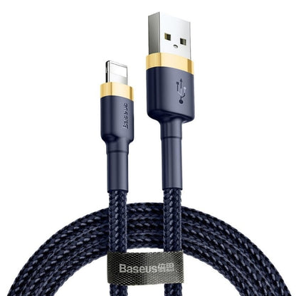 Кабел за данни и зареждане USB-A - Lightning Baseus Cafule, 18W, 2m, Тъмносин CALKLF-CV3