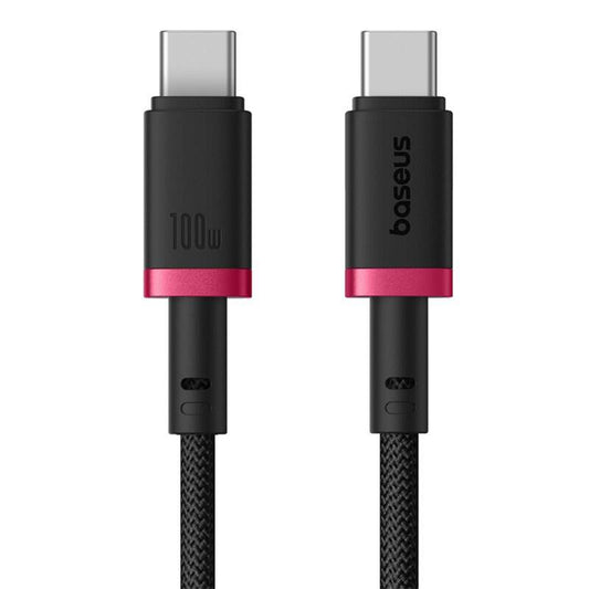 Кабел за данни и зареждане USB-C - USB-C Baseus Dura Series, 100W, 1m, Червен P10377803U01-01