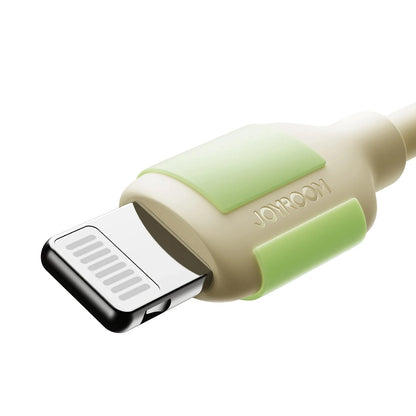 Кабел за данни и зареждане USB-C - Lightning Joyroom S-A53, 30W, 2m, Бежов