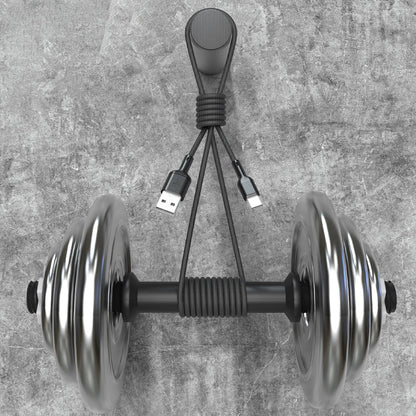 Кабел за данни и зареждане USB-A - USB-C Dudao L9T, 100W, 1m, Черен