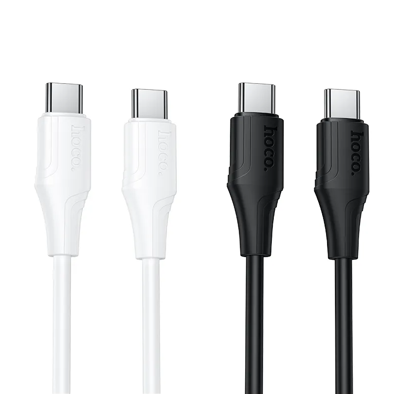 USB-C Data and Charging Cable - USB-C HOCO X124, 60W, 1m, White