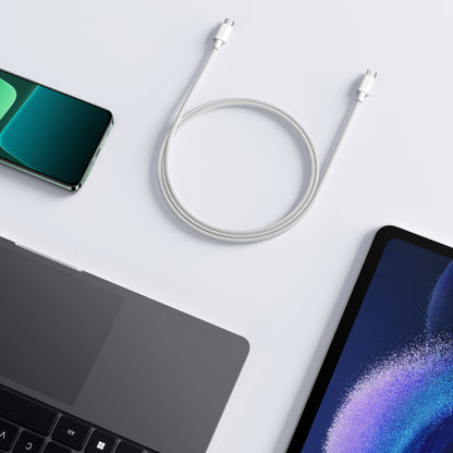 Кабел за данни и зареждане USB-C - USB-C Xiaomi, 60W, 1m, Бял BHR0878GL
