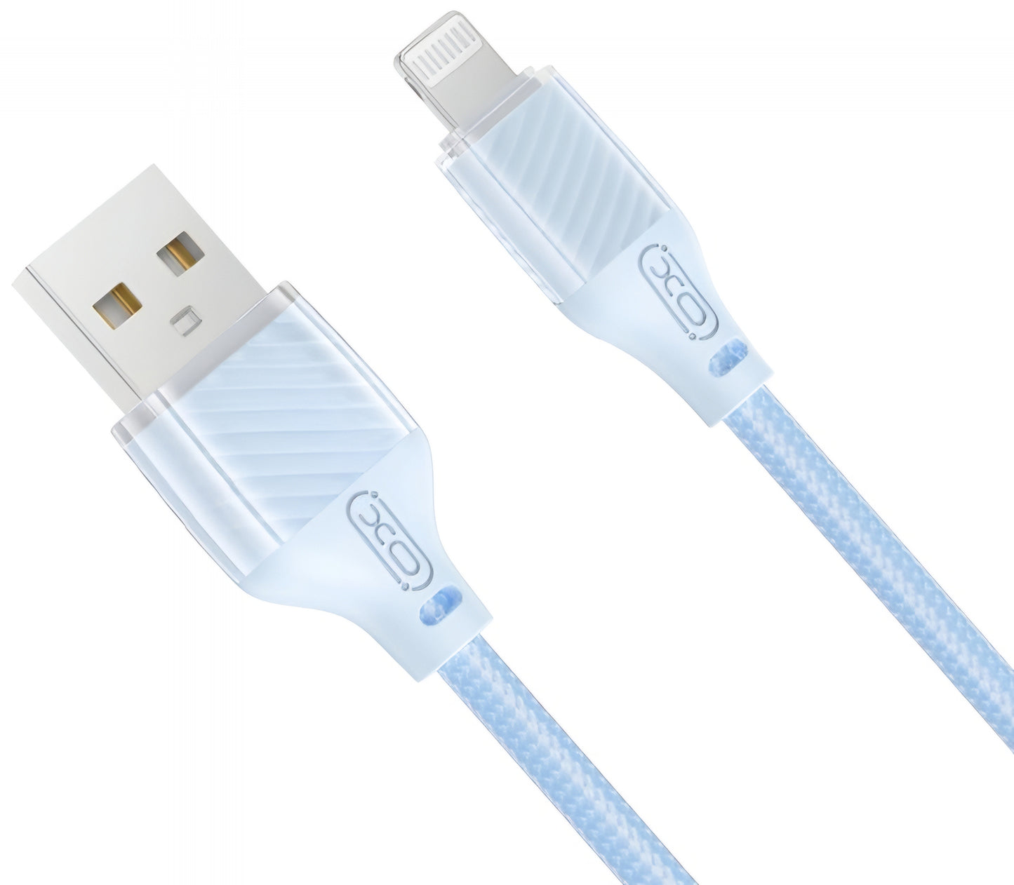 Кабел за данни и зареждане USB-A - Lightning XO Design NB291, 18W, 1m, Син