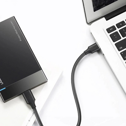 Кабел за данни и зареждане USB-A - USB-C UGREEN US184, 18W, 0.5m, Черен