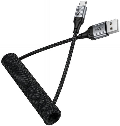 Кабел за данни и зареждане USB-A - USB-C HOCO X121, 18W, 1.5m, Черен