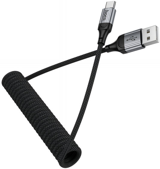 Кабел за данни и зареждане USB-A - USB-C HOCO X121, 18W, 1.5m, Черен