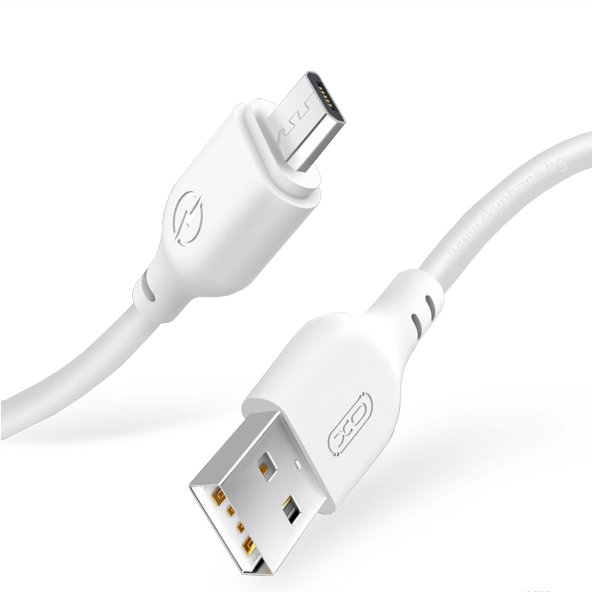 Кабел за данни и зареждане USB-A - microUSB XO Design NB103, 18W, 1m, Бял