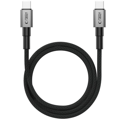 Кабел за данни и зареждане USB-C - USB-C Tech-Protect Ultraboost DNA MagTwist, 100W, 1m, Сив