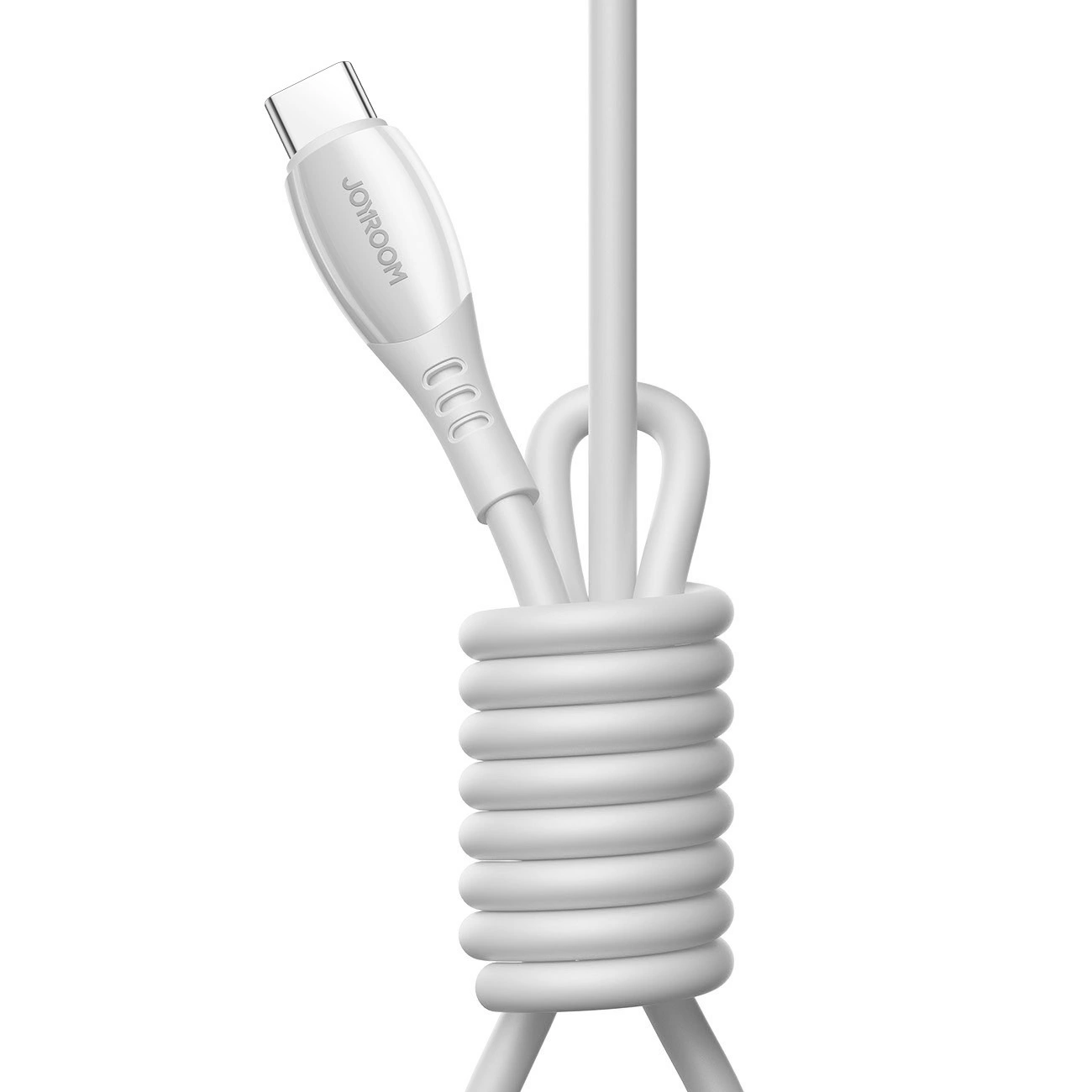 Кабел за данни и зареждане USB-C - USB-C Joyroom S-A59 Vibrant, 60W, 1.2m, Бял