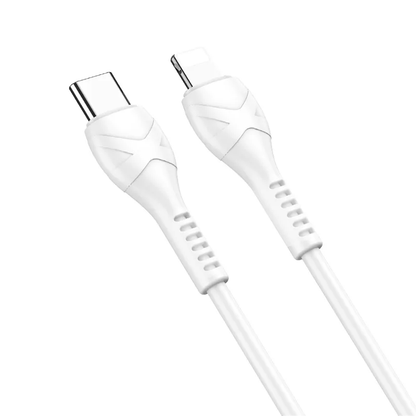 Кабел за данни и зареждане USB-C - Lightning HOCO X37, 27W, 1m, Бял