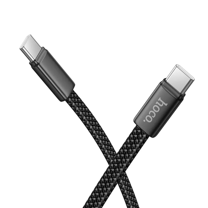 Кабел за данни и зареждане USB-C - USB-C HOCO X125, 60W, 1m, Черен