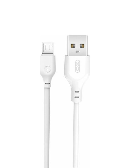 Кабел за данни и зареждане USB-A - microUSB XO Design NB103, 18W, 2m, Бял